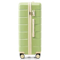 Premium Abs Travel Luggage Set3 Piece Tsa Lock Suitcase Group With 20, 24, And 28 Inch Sizes With 360 Spinner Wheels, Green And Beige Green Ivory Abs