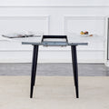 With A Clever Retractable Mechanism, The Mdf Table Top And Black Metal Legs And Has A Smooth And Delicate Surface. The Unique Look Creates The Sleekof A Modern Home. White Mdf Metal