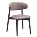 Grey And Black Padded Side Chair Set Of 2 Solid Grey Black Dining Room Mid Century Modern Side Chair Solid Back Set Of 2 Microfiber