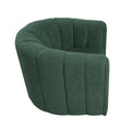 Modern Contemporary Swivel Chair With Ottoman Green Boucle Fabric Upholstery Solid Wood Living Room Furniture Green Primary Living Space Contemporary,Modern Plywood,Solid Wood