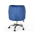 Office Chair Navy Blue Velvet