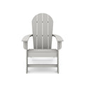 Dark Gray Adirondack Chair Premium Hdpe Poly Lumber For Pool, Patio, And Garden Elegance No Adirondack Dark Gray Weather Resistant Frame American Traditional Hdpe Hdpe