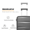 Hardshell Suitcase Spinner Wheels Pp Luggage Sets Lightweight Durable Suitcase With Tsa Lock,3 Piece Set 20 24 28 Dark Gray2302 Dark Grey Abs