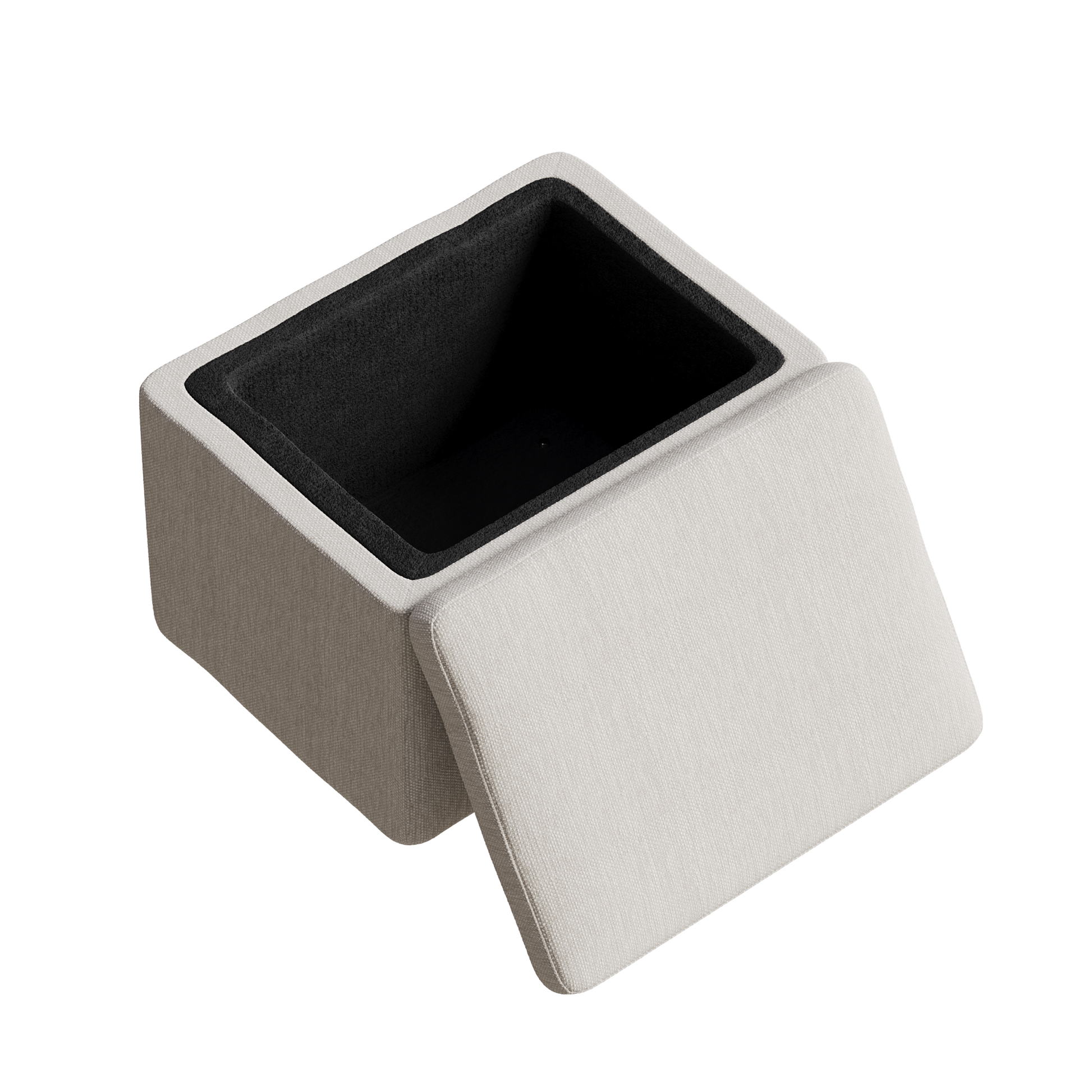 Two Piece Set Of Wheeled Dining Chairs, Modern Rolling Dining Chairs, Footstools With Wheels, Suitable For Bedrooms, Reading Rooms, Living Rooms, Beige Linen Chairs Beige Foam Linen