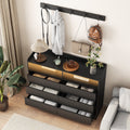 Living Room Sideboard Storage Cabinet,Drawer Cabinet Black Mdf