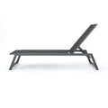 Myers Chaise Lounge Mp2 Black Grey Rattan Metal