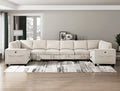 Modern Living Room Furniture Beige Corner Seat With Storage Corduroy Fabric Upholstery 1Pc Modular Piece Beige Primary Living Space Contemporary,Modern Solid Wood