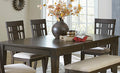 Dark Brown Finish 1Pc Dining Table With Separate Extension Leaf Classic Look Dining Wooden Furniture Dark Brown Seats 6 Dining Room Rectangular Wood