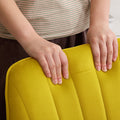 Ty Office Chair Bright Yellow Velvet