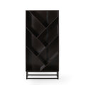 Bar Cabinet Dark Grey Wood