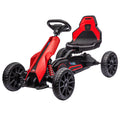 Aosom 12V Electric Go Kart For Kids, Outdoor Ride On Toy With Forward Backward Drive & Adjustable Speed, Gift For Child 3 8 Years Old, Red Red Iron Plastic