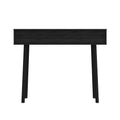 Bohemian Table, 2 Natural Rattan Drawers In Black Mdf