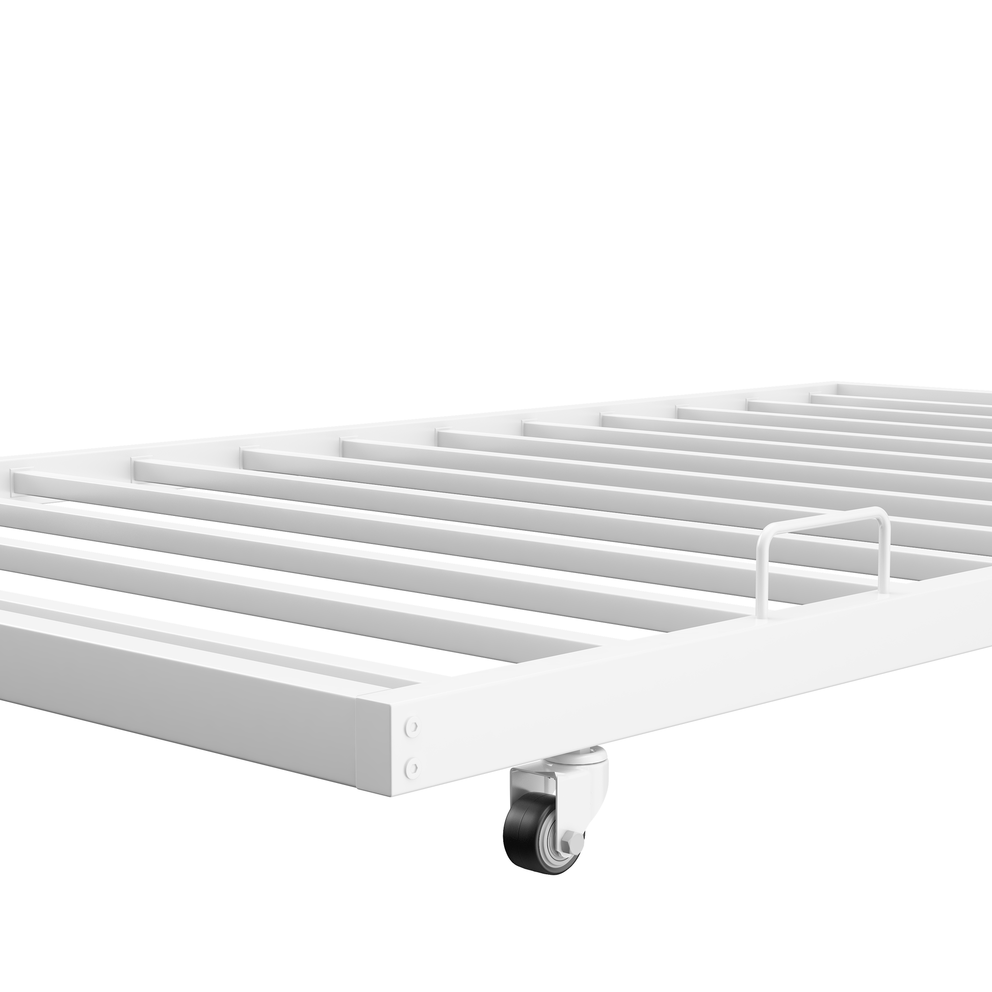 Heavy Duty Sturdy Meta Twin Over Full Bunk Bed L Noise Reduced Safety Guardrail No Box Spring Needed,White Box Spring Not Required Twin White Metal