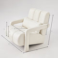 Modern Upholstered Accent Chair, Comfortable Linen Fabric With A Pillow For Living Room,Bedroom. Linen, Beige Beige Primary Living Space Modern Pine Foam Wood Fabric