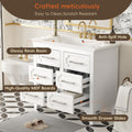 36'' Bathroom Vanity With Resin Sink Combo, Free Standing Single Vanity Set With Four Drawers, Solid Wood Frame Bathroom Storage Cabinet Same As Sw000128Aak White Bathroom Modern Solid Wood Mdf