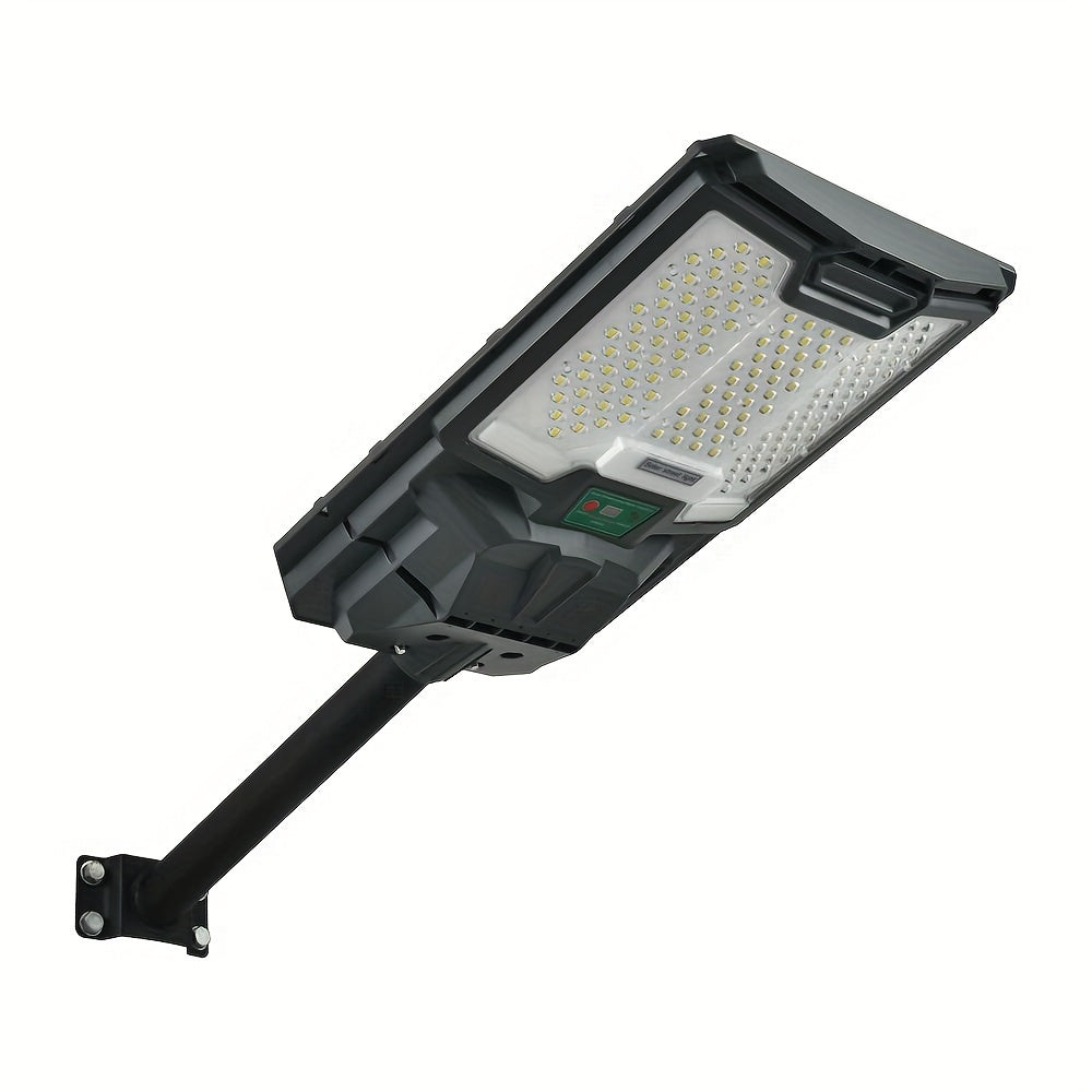 Solar Street Lights Outdoor, Parking Lot Lights With 109Pcs Led Beadsip65 Waterproof Solar Flood Lights, Dusk To Dawn Solar Lights For Garden, Street Side Road,Courtyard Villa,City Square Black White Modern,Sporty,Vintage Metal