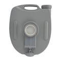 5.3 Gallons Portable Toilet Gray Hdpe