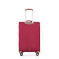 4 Piece Set 16 20 24 28 ,Softshell Suitcase Spinner Wheels Terylene Luggage Sets Carry On Suitcase Luggage Lightweight Durable Suitcasewine Red Wine Red Polyester