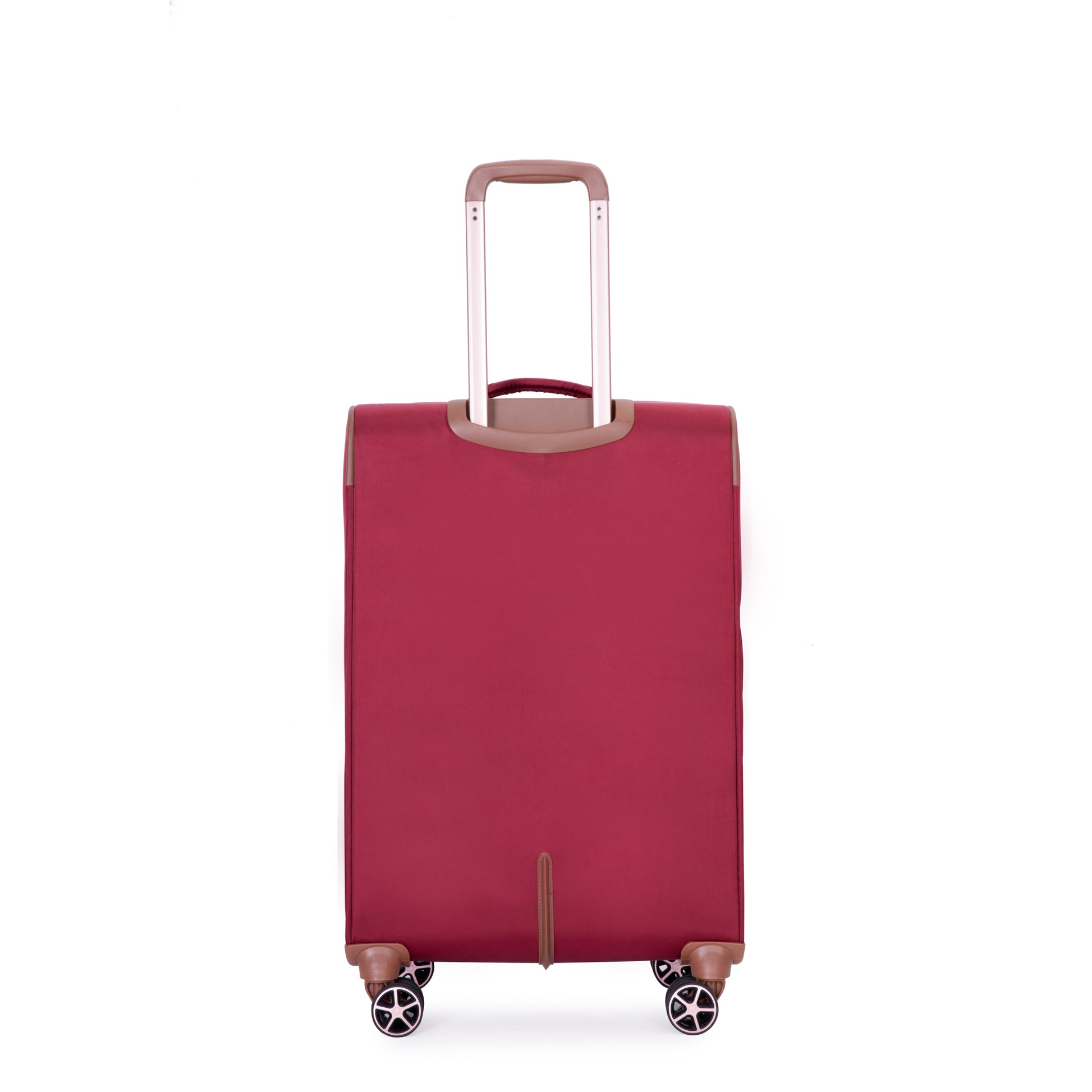 4 Piece Set 16 20 24 28 ,Softshell Suitcase Spinner Wheels Terylene Luggage Sets Carry On Suitcase Luggage Lightweight Durable Suitcasewine Red Wine Red Polyester