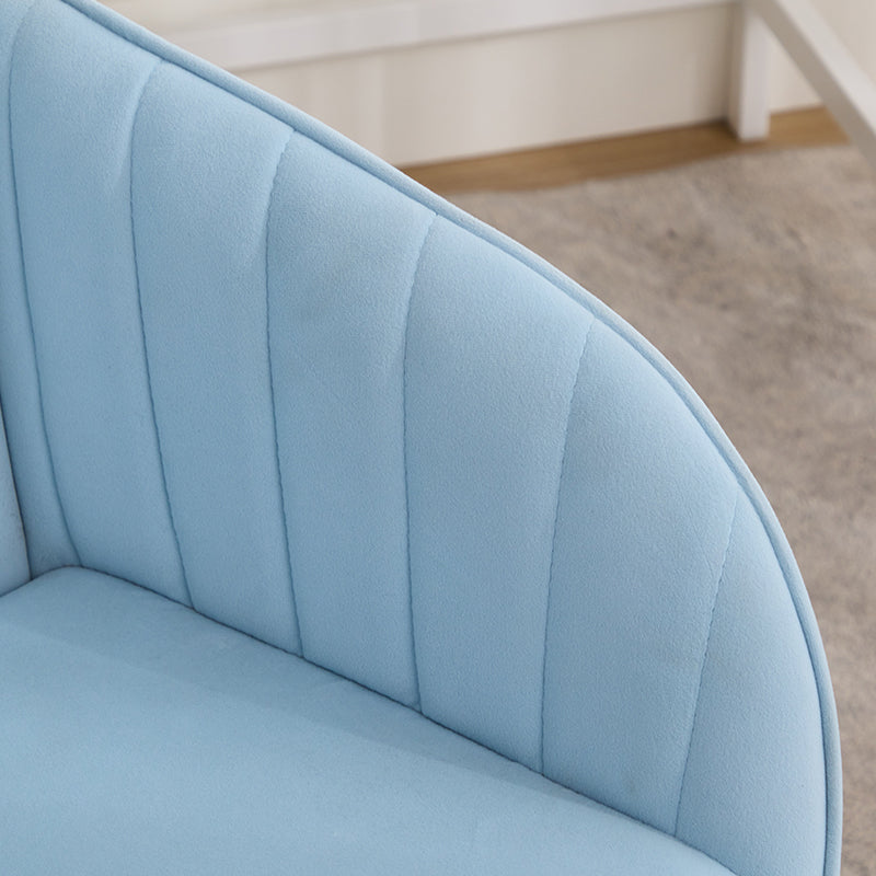 Ty Office Chair Baby Blue Velvet