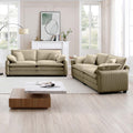Modern Living Room Sofa Two Piece Set, Suitable For Living Room And Bedroom Sofa Set, Consists Of Two Pieces Of 2 Seater Sofa,Tan Corduroy Tan Corduroy 4 Seat