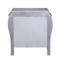 Vintage Platinum 2 Drawer Nightstand Vintage 2 Drawers Bedroom Rectangle Felt Lined Drawers Solid Wood Mdf