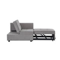 Chair Bed 4 In 1 Convertible Recliner Couch Sleeper Sofa Bed W Sturdy Wood Frame For Living Room, Bedroom, Small Space Polyester Upholstery Grey Grey Foam Polyester 1 Seat