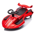 12V Kids Ride On Electric Toy,360 Degree Drift In Place,Spray Function,Front&Side Lights Design,Usb Mp3,Bluetooth,Music, 3.73 4.35 Mph,Easy Installation,Ultimate Cool Operation For Kids Aged 3 . Red 100 149 Lbs Polypropylene