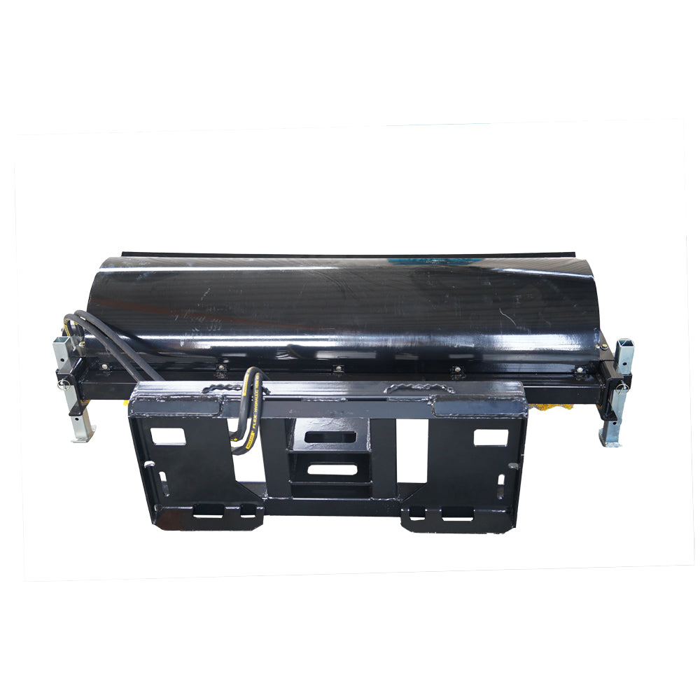 72" Skid Steer Hydraulic Rotary Angle Broom Sweeper Black Iron