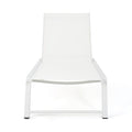 Myers Chaise Lounge Mp2 White Metal Mesh