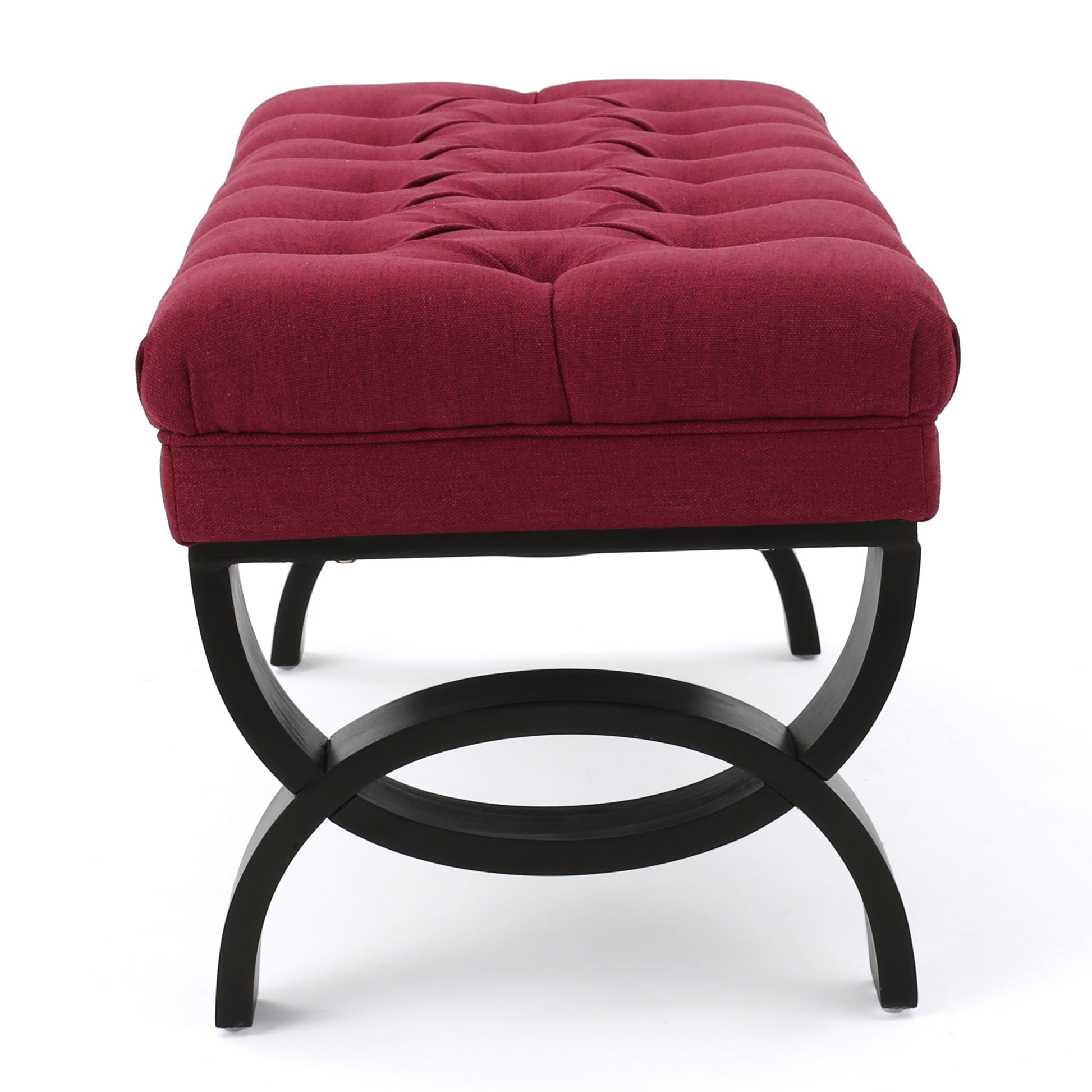 Hilton Ottoman Red Fabric