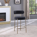 Modern Sherpa Counter Height Stools Set Of 2, Uphsoltered 26