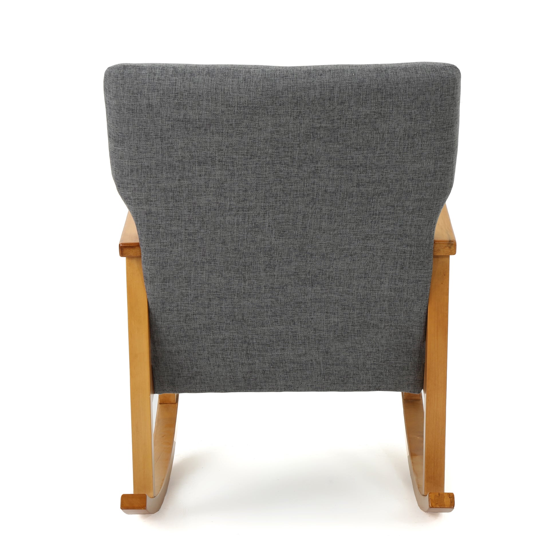 Gray Fabric Upholstered Rocking Chair Gray Fabric