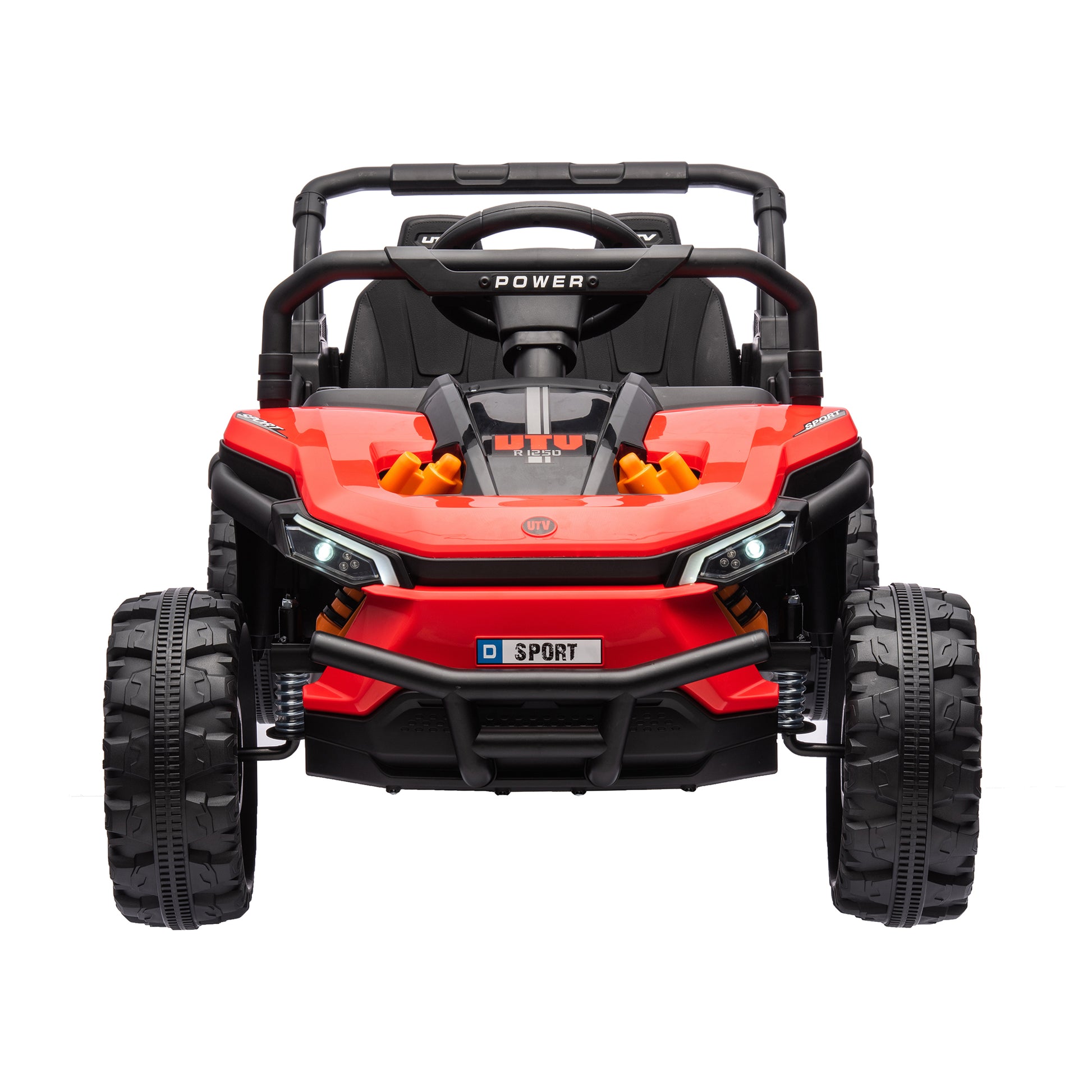 24V Kids Ride On Utv,Electric Toy For Kids W Parents Remote Control,Four Wheel Suspension,Low Start,Adjustable Speed,Multimedia Player,Early Education,Bluetooth,Rear Storage Space For Kids Aged 3 . Red 50 99 Lbs Polypropylene