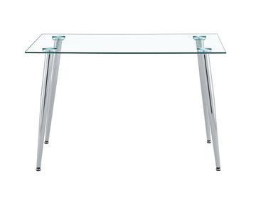 Table Leg For Gt 02, Silver Leg Silver Clear Metal