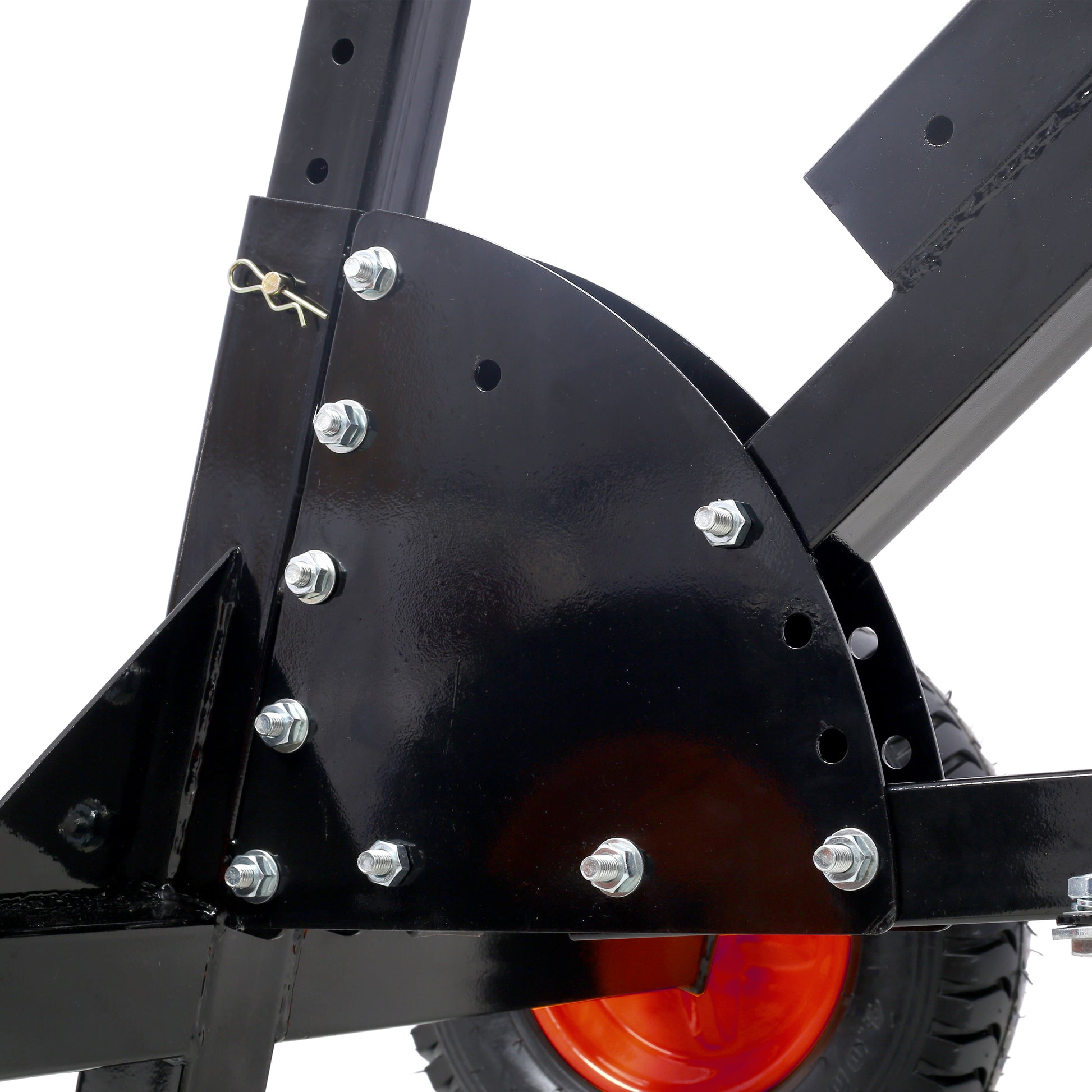 2 In 1 Heavy Duty 1,500Lbs Trailer Dolly Load Capacity, Trailer Mover 2" Hitch Ball, 24'' 35.4'' Adjustable Height Trailer Rv Boat Black Steel