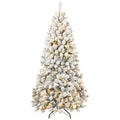 7Ft Pvc Memory Wire Christmas Tree With Light Green,White Polyethylene