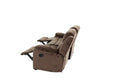 Comfortable Motion Sofa 1Pc Couch Living Room Furniture Chocolate Padded Suede Plush Cushion Metal Reclining Chocolate Suede Metal Primary Living Space Cushion Back Contemporary,Modern Pillow Top Arms Suede 3 Seat