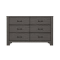 Junipe Brown 6 Drawer Dresser Brown Engineered Wood