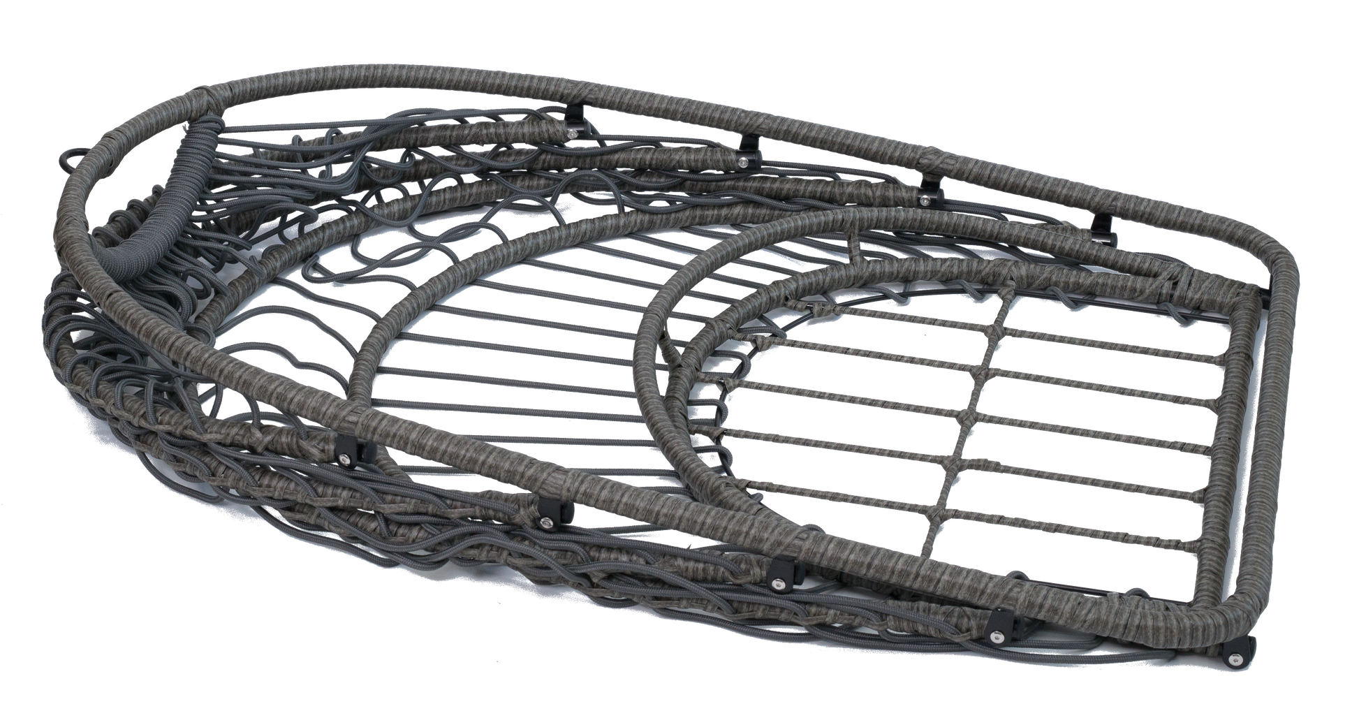 Outdoor Egg Hanging Chair With Stand, Patio Wicker Swing Egg Chair Indoor Swinging Chair Outdoor Hammock Egg Chair Black Gray Rust Resistant Frame Mildew Resistant Cushion Garden & Outdoor Modern Polyester Pe Rattan Iron Waterproof Fabric