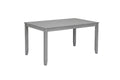 6 Piece Kitchen Dining Set, Rectangular Wooden Dining Table With 4 Upholstered Chairs And A Bench, Dining Table Set For 6 People, Living Room, Home Bar And Kitchen, Gray Wood Gray Seats 6 Wood Dining Room Acacia 4 Leg Rectangular Dining Table With Chair