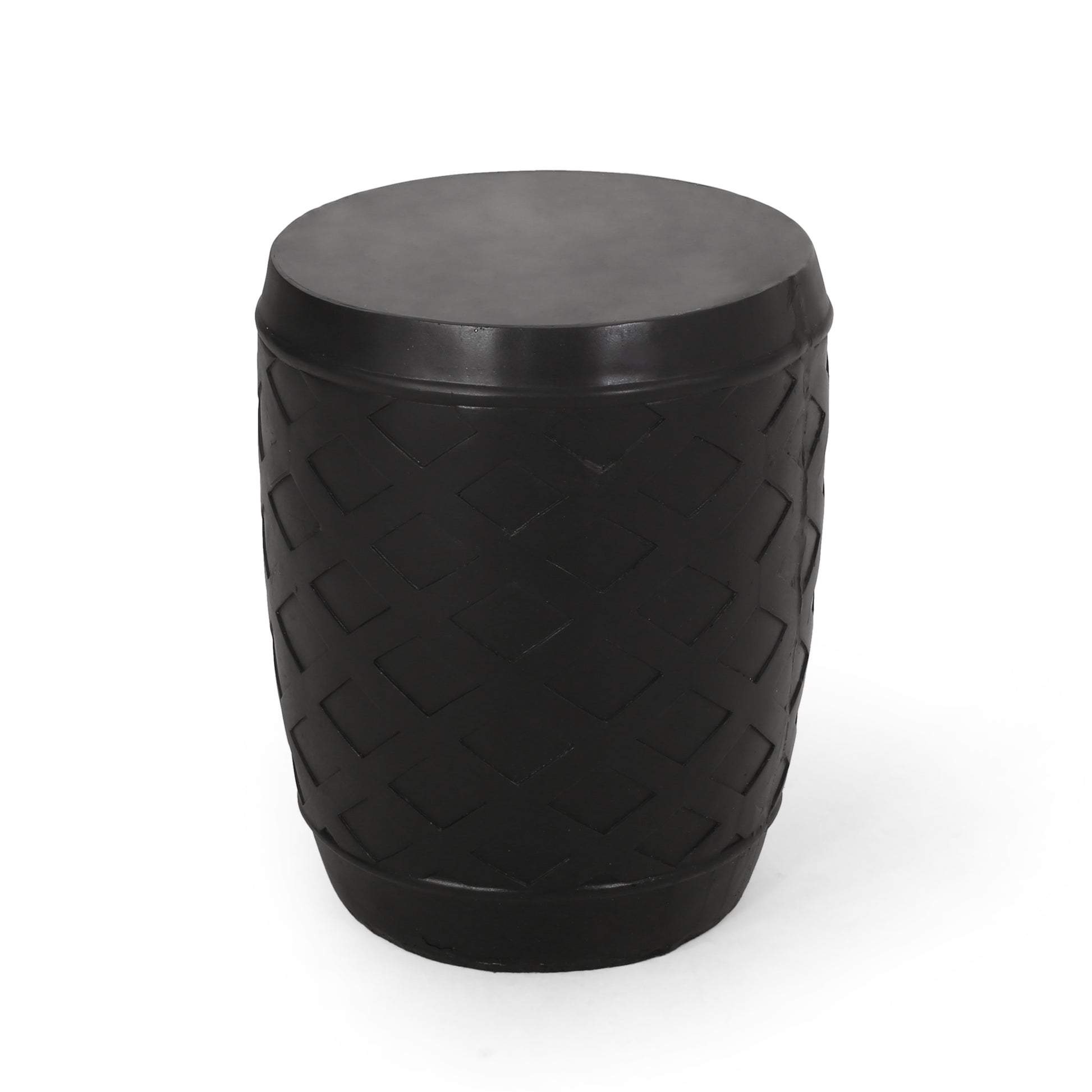 Side Table Black Concrete