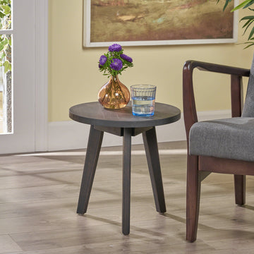 Marina Side Table Dark Grey Acacia Wood