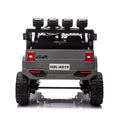 Gray,24V 2 Seater Ride On Truck Car, 4Wd Motors, With 2.4G Remote Control,Metal Suspension,Soft Start,Music, Led Light,Outdoor Off Road Electric Car,Toys Gifts Gray 100 149 Lbs Iron Plastic Iron