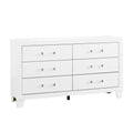 Omoda White Dresser White Rubber Wood