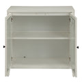 White Console Table With 2 Doors White Primary Living Space Shelves Rectangular Wood Glass
