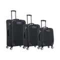 3 Piece Lightweight And Stylish Travel Suitcase 20 Inches, 26 Inches, 30 Inches. Durable And Easy To Carry Design, Ergonomic Interior For Both Men And Women. Black Black Fabric