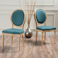 Dining Chair Teal Fabric