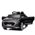 12V Kids Ride On Electric Car W Parents Remote Control,Licensed Audi Sq8 For Kids,Dual Drive,Suspension,Hanging Start,Three Speed Adjustable Music,Volume Control,Led Lights For Kids Aged 3 6. Black 50 99 Lbs Polypropylene