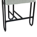 Coolmore Bar Stools Set Of 2, Modern Bar Stool With Back, Black Metal Frames, Upholstered Bar Stools For Kitchen Island, Pub, Club Beige Chenille Beige Foam Chenille